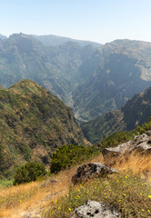 View the pass Boca da Encumeada in Madeira. Portugal