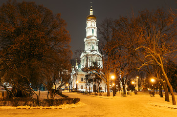 Night Landscape Kharkiv is very beautiful. Lights of city