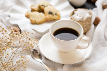 Coffee Time Break Cafe and Chocolate chip cookies Leisure Relaxation