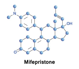 Mifepristone, also known as RU-486, is a medication typically used with misoprostol to bring about an abortion.