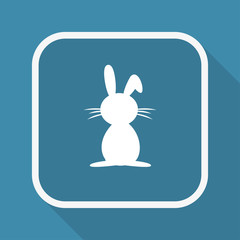 App Button mit Schatten - Hase