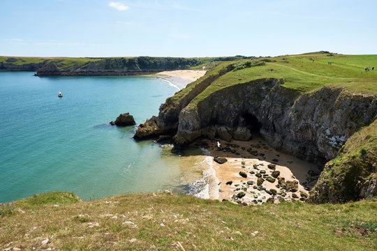 Barafundle Beach,Bay near Stackpole,Pembrokeshire,Wales,U.K
