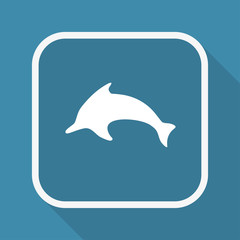App Button mit Schatten - Delfin