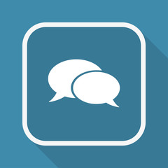 App Button mit Schatten - Sprechblase - Kommentar