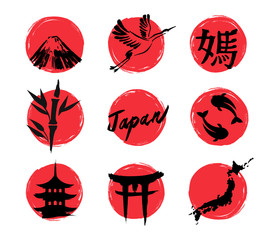 sketch Japan icons