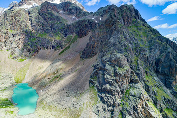 Val Grosina (IT) - Val d'Avedo - Lago Spalmo mt. 2525 - Vista aerea 