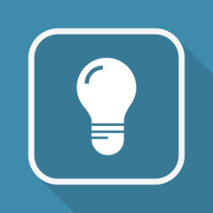 App Button mit Schatten - Glühbirne - Erfindung