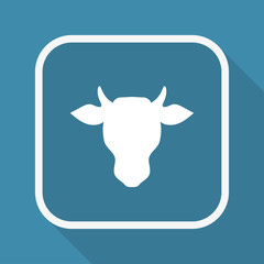 App Button mit Schatten - Rinderkopf