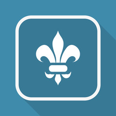 App Button mit Schatten - Verzierung floral