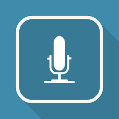 App Button mit Schatten - Mikrofon