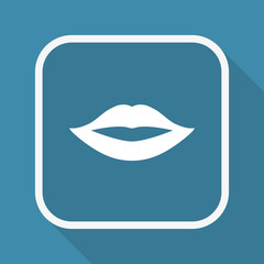 App Button mit Schatten - Lippen