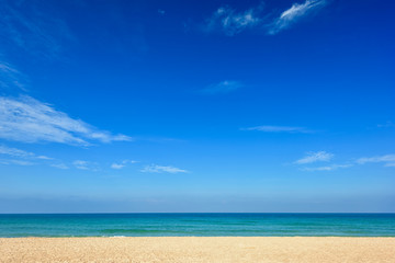 Tropical beach and blue sky