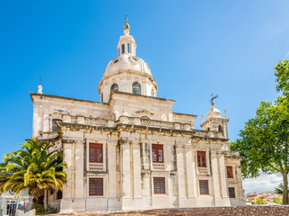 Fototapeta na wymiar View at the church of Memoria in Lisbon ,Portugal