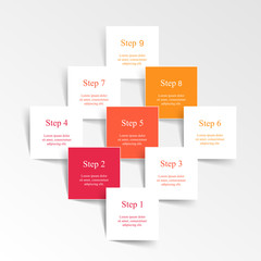 Vector business template for presentation.