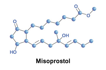 Misoprostol is a medication used to start labor, cause an abortion, prevent and treat stomach ulcers, and treat postpartum bleeding due to poor contraction of the uterus