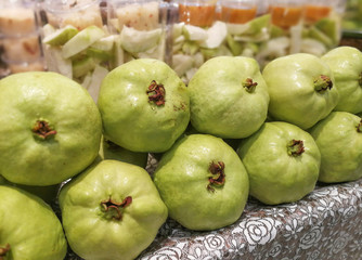  fresh guava fruit at the market in Thailand