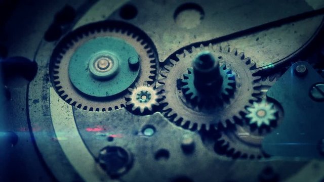 4K footage of steampunk clock work gears turning with composited CG elements. Can be scaled down to 1080p for highest possible quality and details.