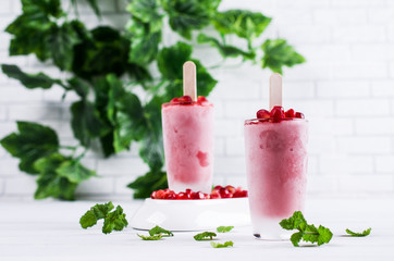 Frozen fruit popsicle