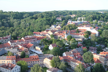 Fototapeta na wymiar City of Vilnius (Lithuania), aerial view