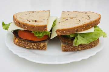 Sandwich on the plate