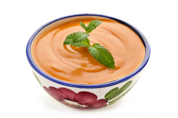 spanish porra antequerana, a cold tomato soup