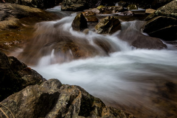 Flowing streams,long exposure