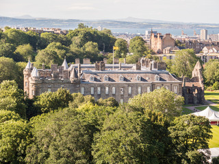 Fototapeta na wymiar View of Castle from Arthurs Head Edinburgh
