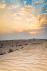 Sunset in the Dubai desert