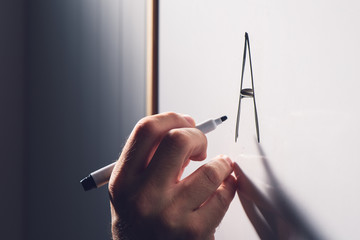 Adult illiteracy concept