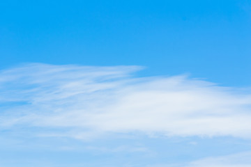 Air clouds in the blue sky.