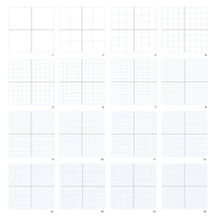 Set of coordinate grids