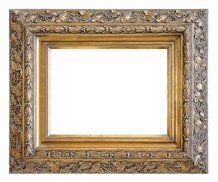 Gold frame for paintings, mirrors or photos