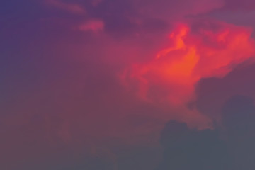 Evening sunlight orange hot zone.