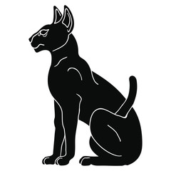 Egyptian Sphynx cat.