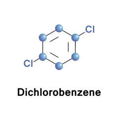 Dichlorobenzene is an organic compound with the formula C6H4Cl2. It is used as a disinfectant, pesticide, and deodorant, most familiarly in mothballs