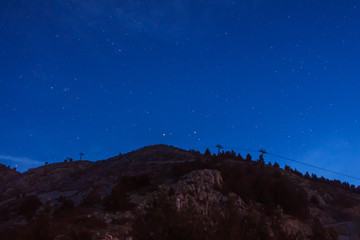 Nocturne from the ski slopes of La Molina