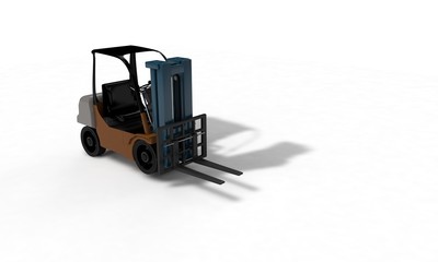 Background of forklift machine , 3d