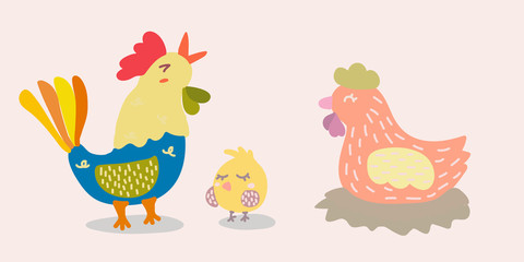 Chicken family