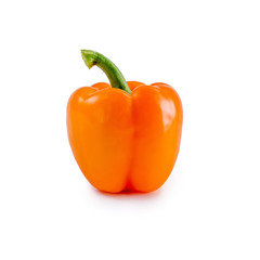 Orange pepper on isolated background