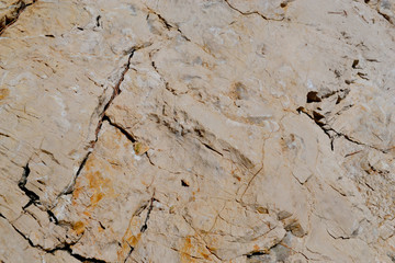 Limestone in Croatian coastal area 
