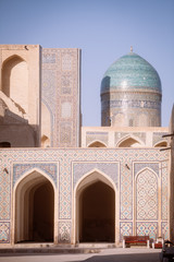 Fototapeta na wymiar Madrasa entrance in Uzbekistan