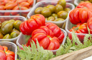 pomodori di diverse qualità