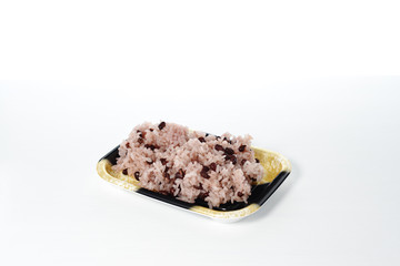 お赤飯　/お祝い事の時にいただく、お赤飯