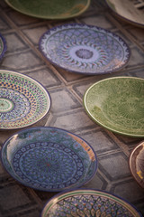 Uzbekistan traditional plates