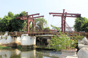 Alte Zugbrücke in Jakarta Altstadt