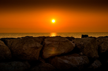 Obraz premium The beauty of the Adriatic Sea. Fano Italy