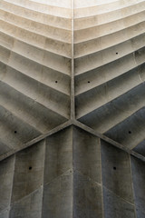 Concrete fishbone or leaf design background.