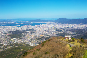 View of Kitakyushu City from Mt. Sarakura