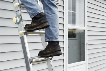 Man Climbing Ladder © Kevin Brine