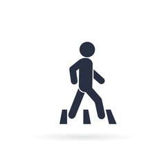 Pedestrian crossing sign, pedestrian crosswalk sign